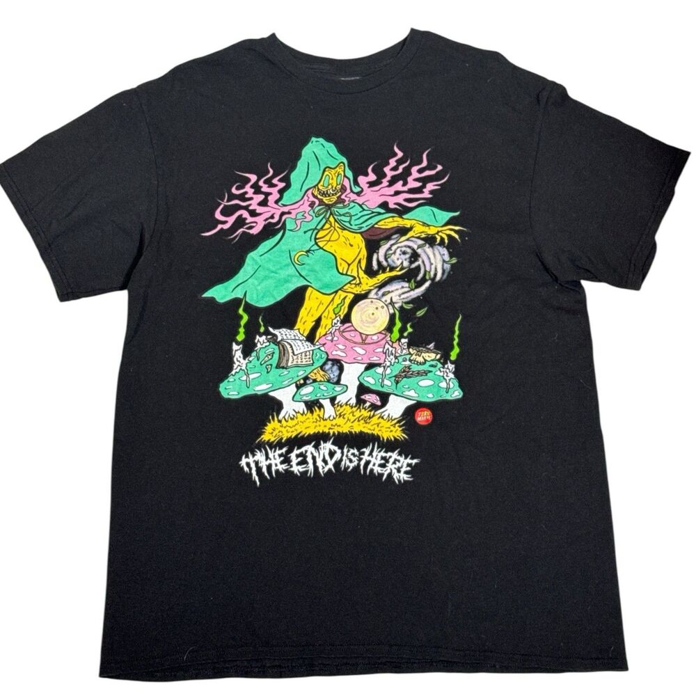 Teen Hearts The End Is Here Psychedelic Streetwear Mushrooms Sz L